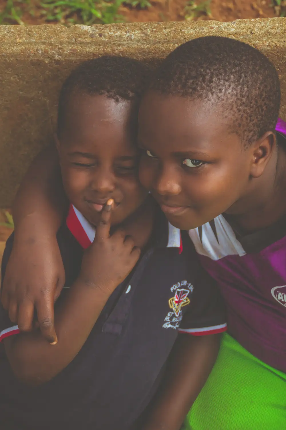 Two kids playing