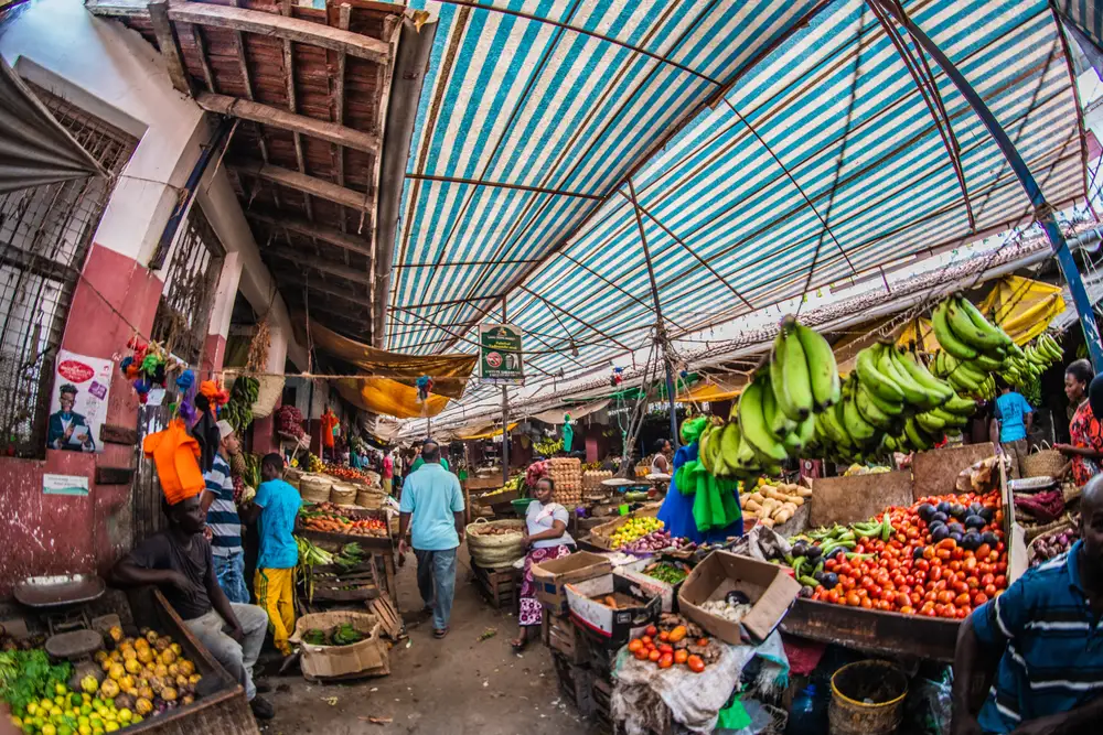 Nice view of an african market