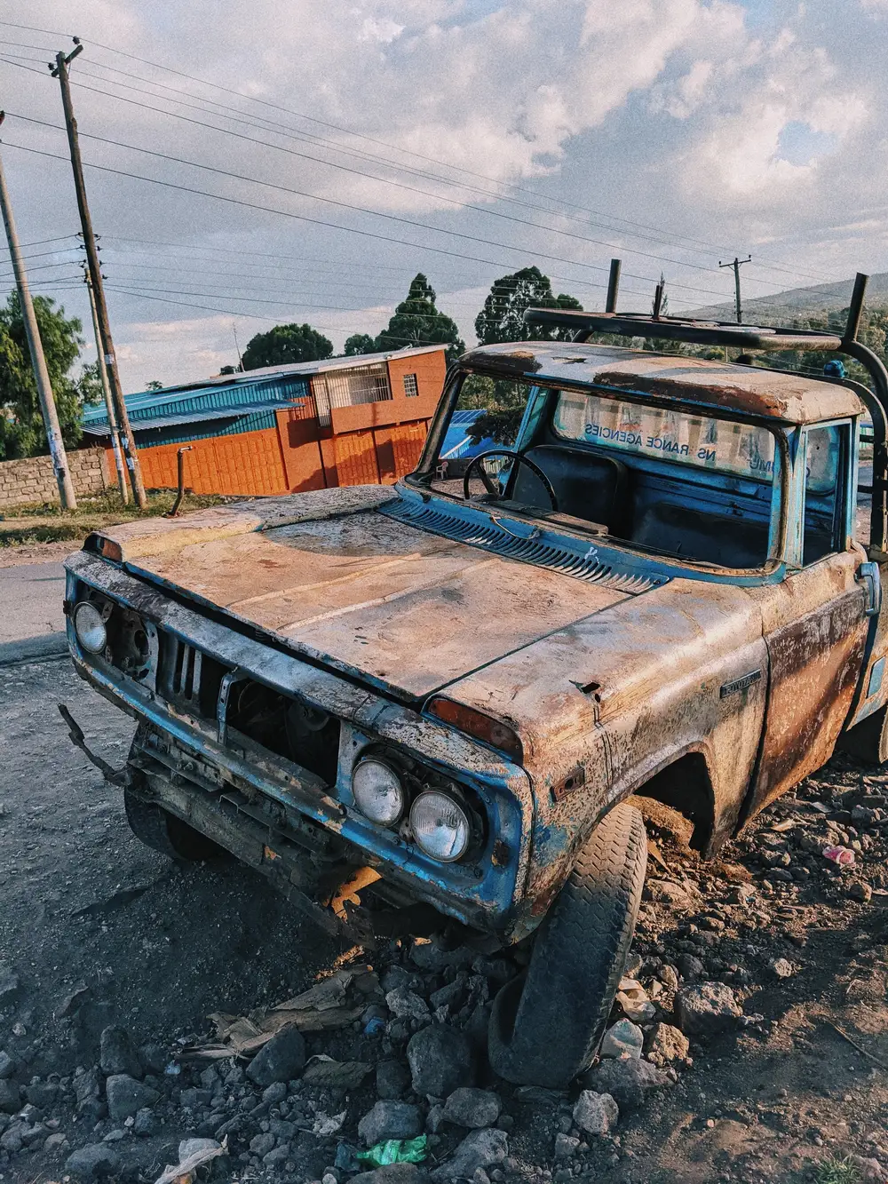 Old abandoned pickup truck