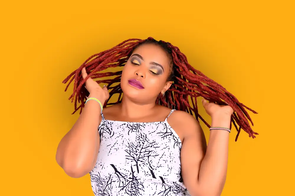 Woman With Red Dreads