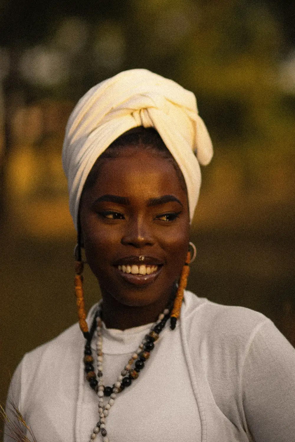 Beautiful Black Woman Smile