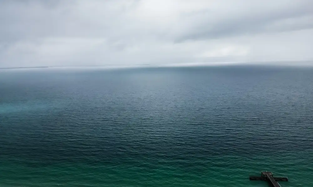 Beautiful Ocean Under White Clouds