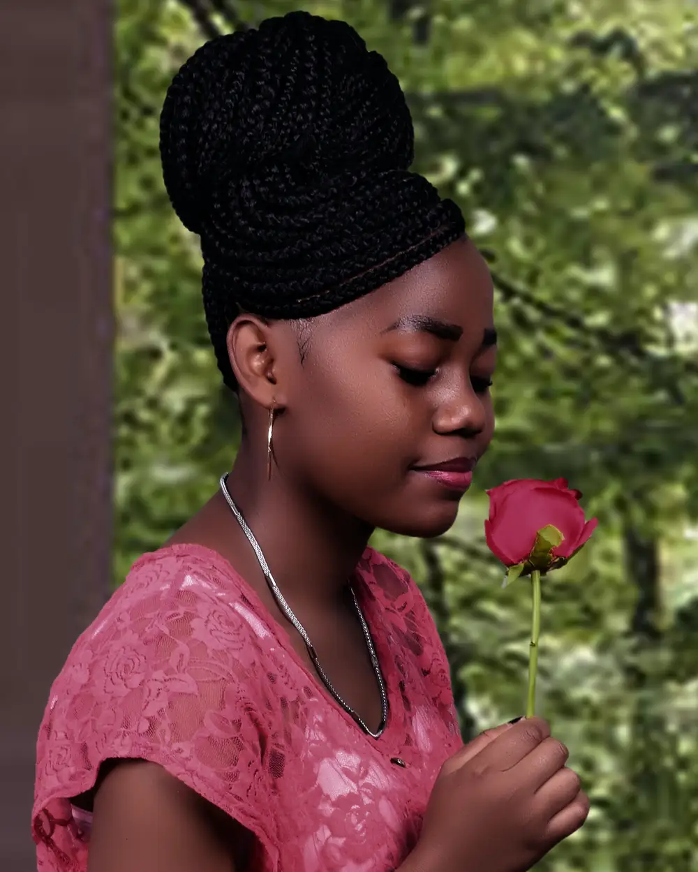 Lady with Flower