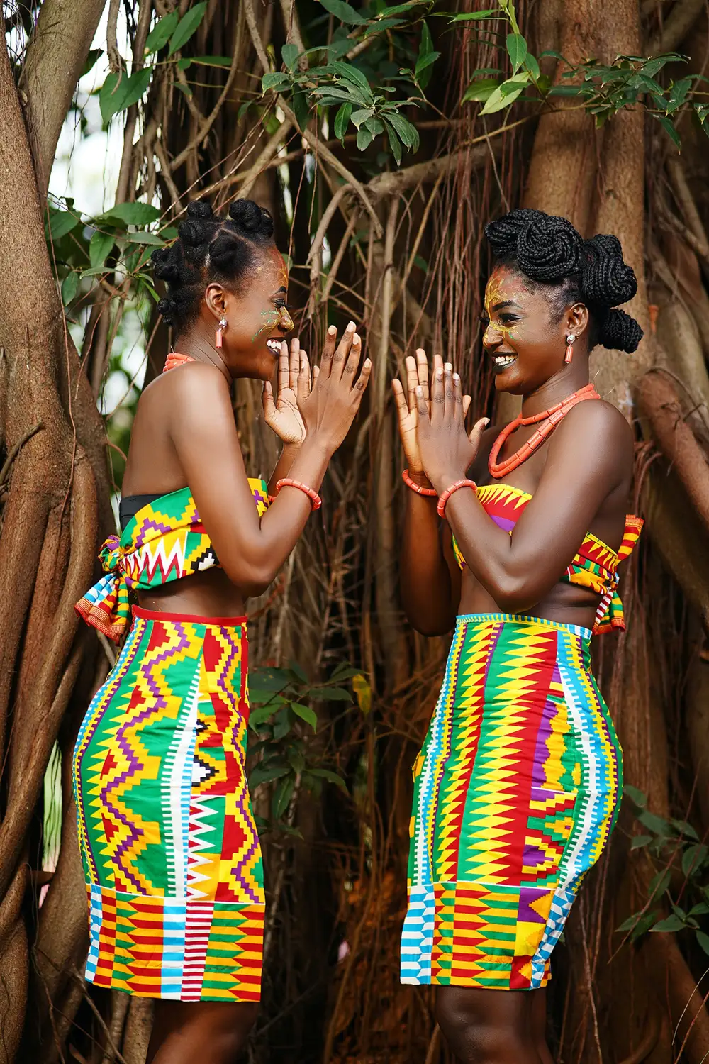 Young african women playing