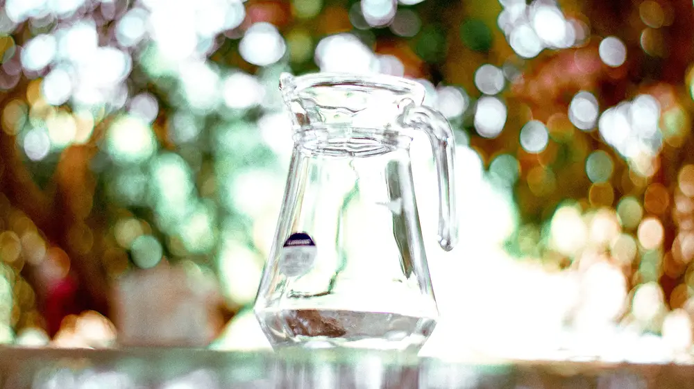 A glass jug