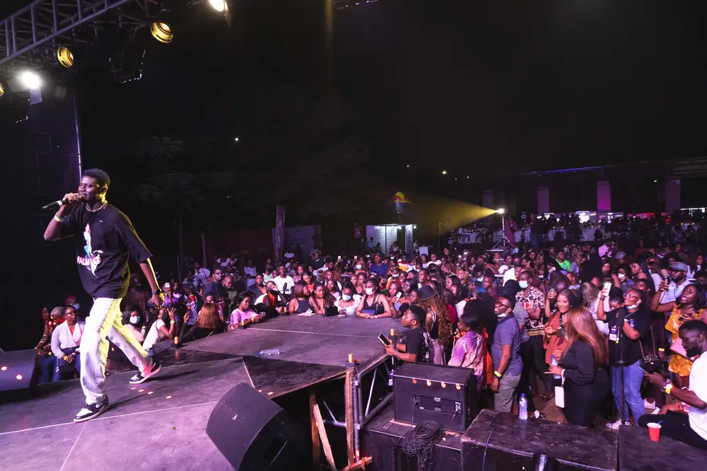Man on stage