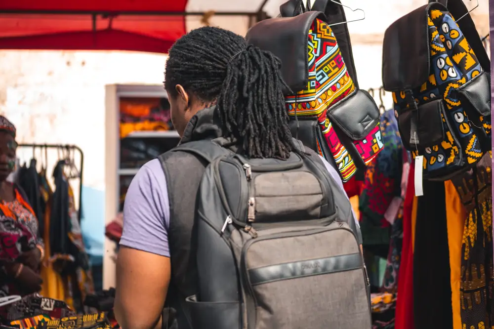 Black man  on locs