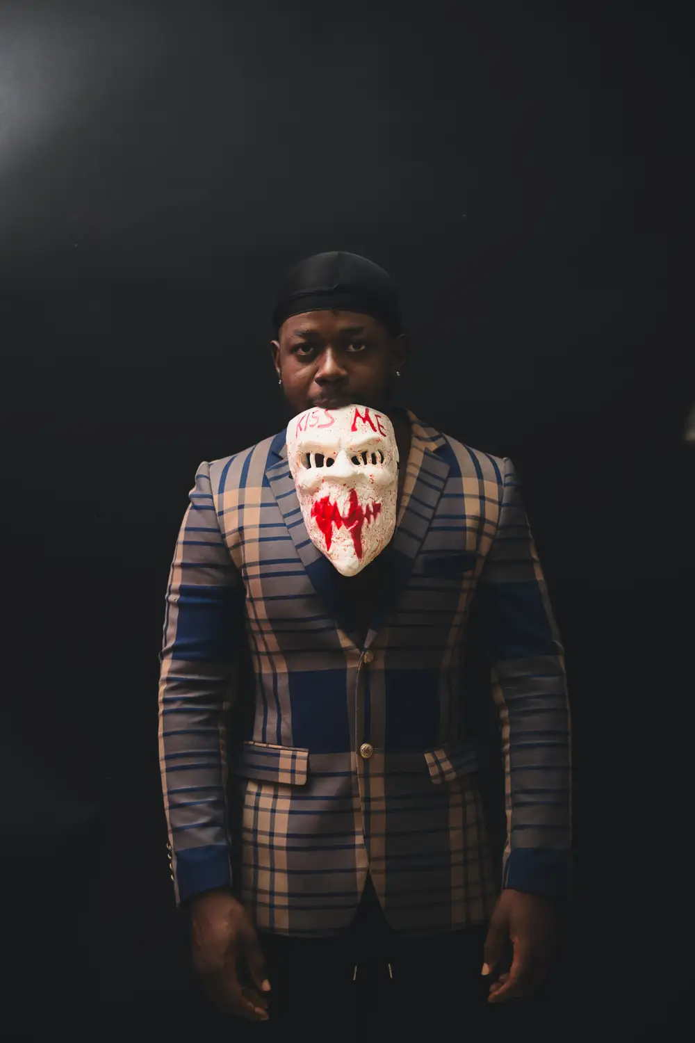 Clown face man