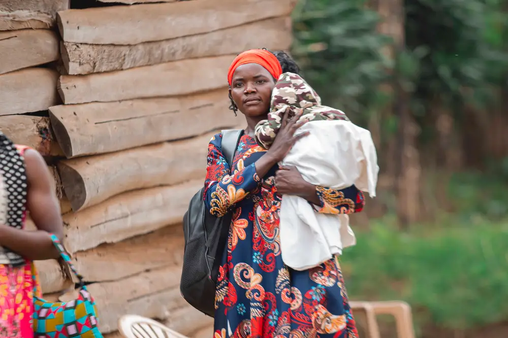 Woman with baby