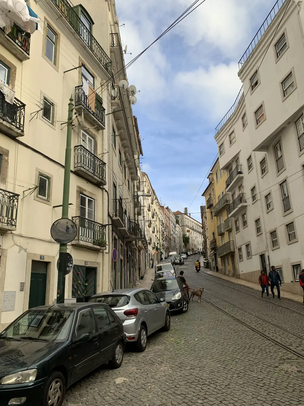 line of apartments