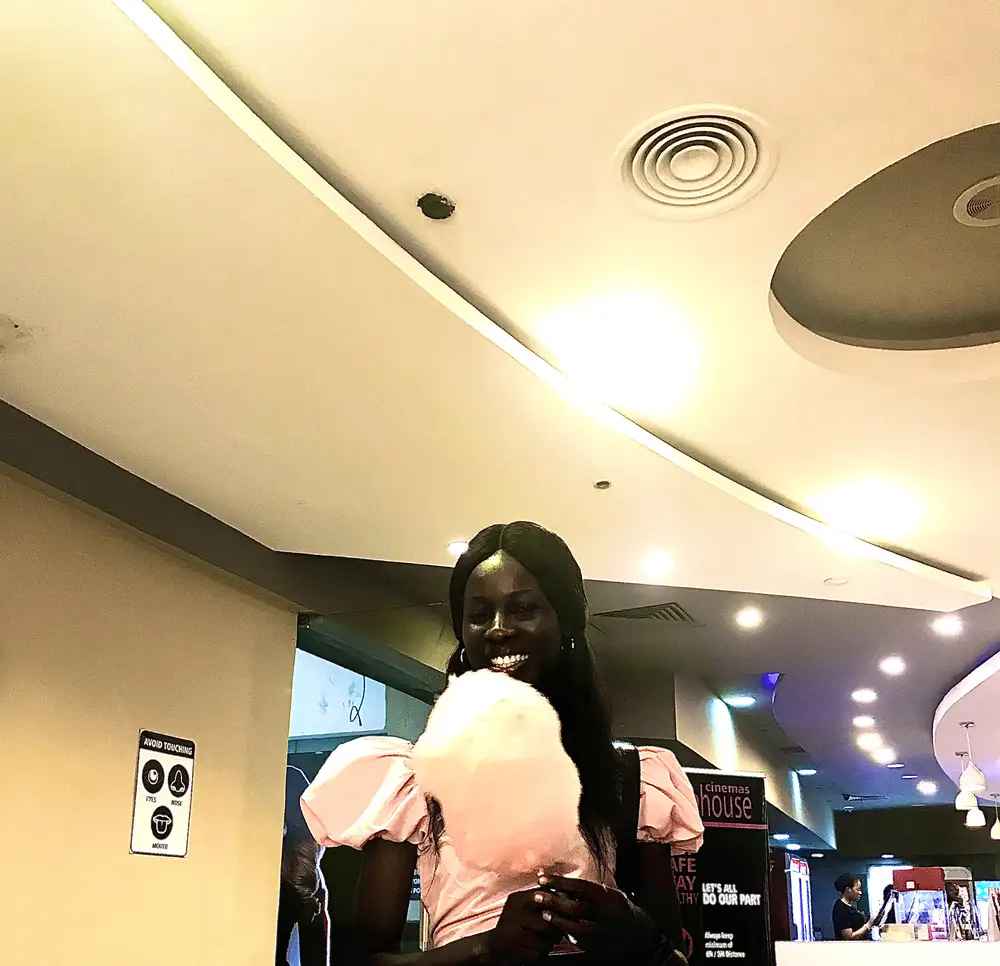 Black gold and baby pink sitting pretty with some cotton candy