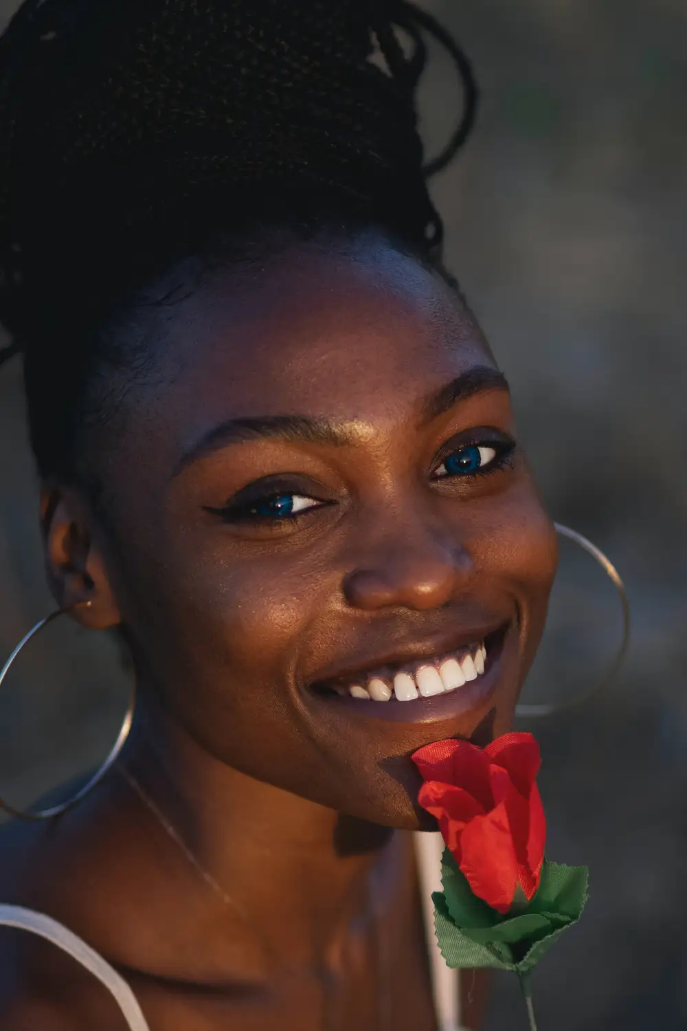 smiling black girl