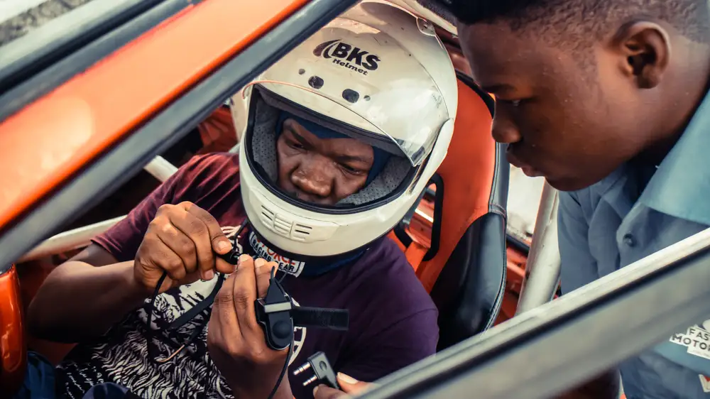 rider wearing a helmet