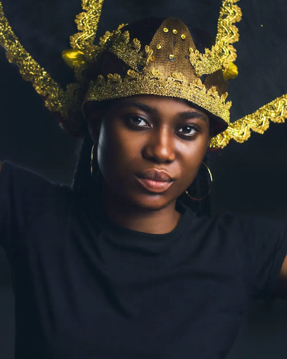 crown on a black woman