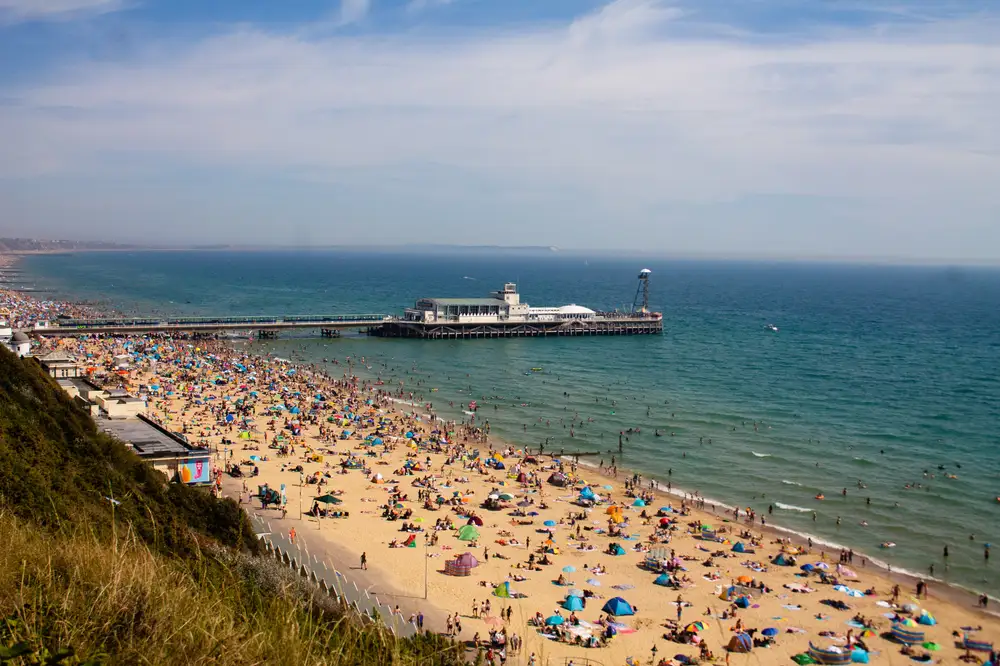 Bournemouth Pier beach