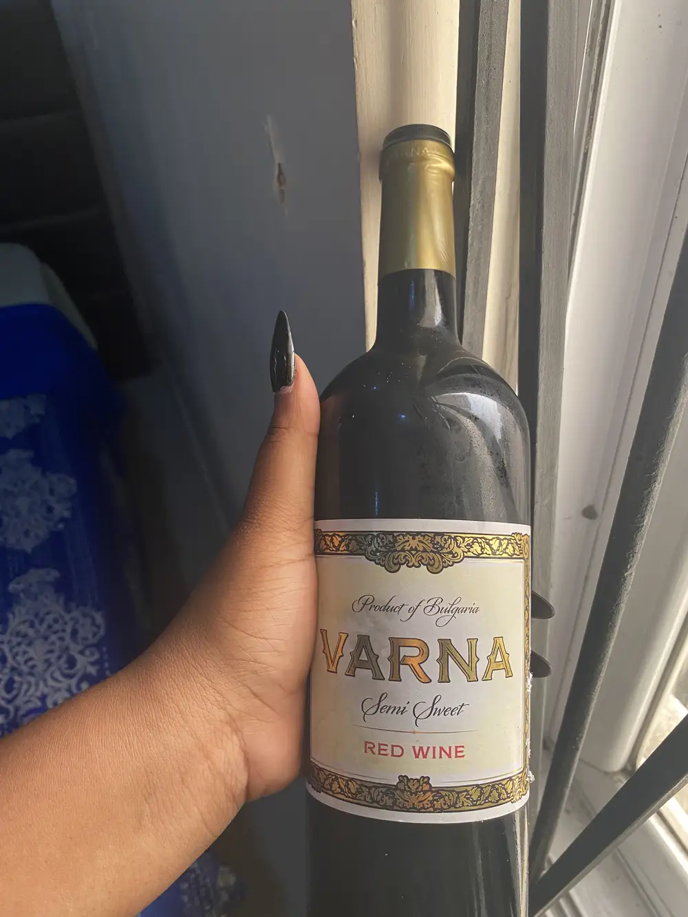 A bottle of Varna red