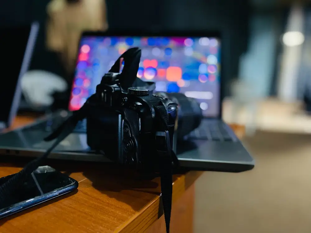 Camera on a laptop