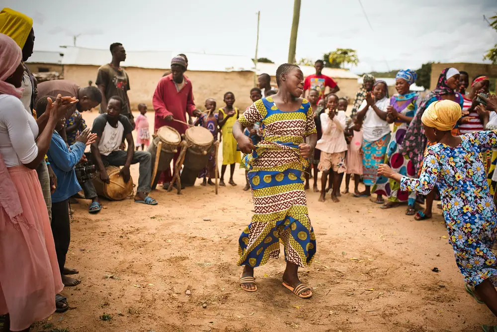 ancing and drumming during the Kakube festival in the Sissala East Municipality of the Upper West Region.