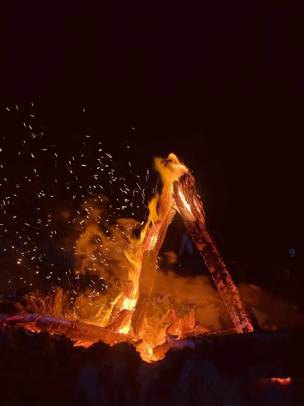 Fire on the beach series