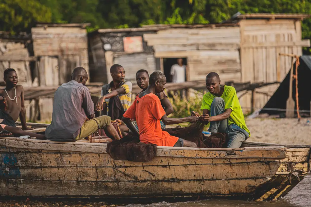 people on a canoe