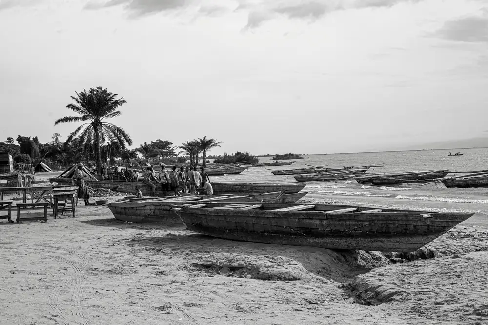 canoes on water