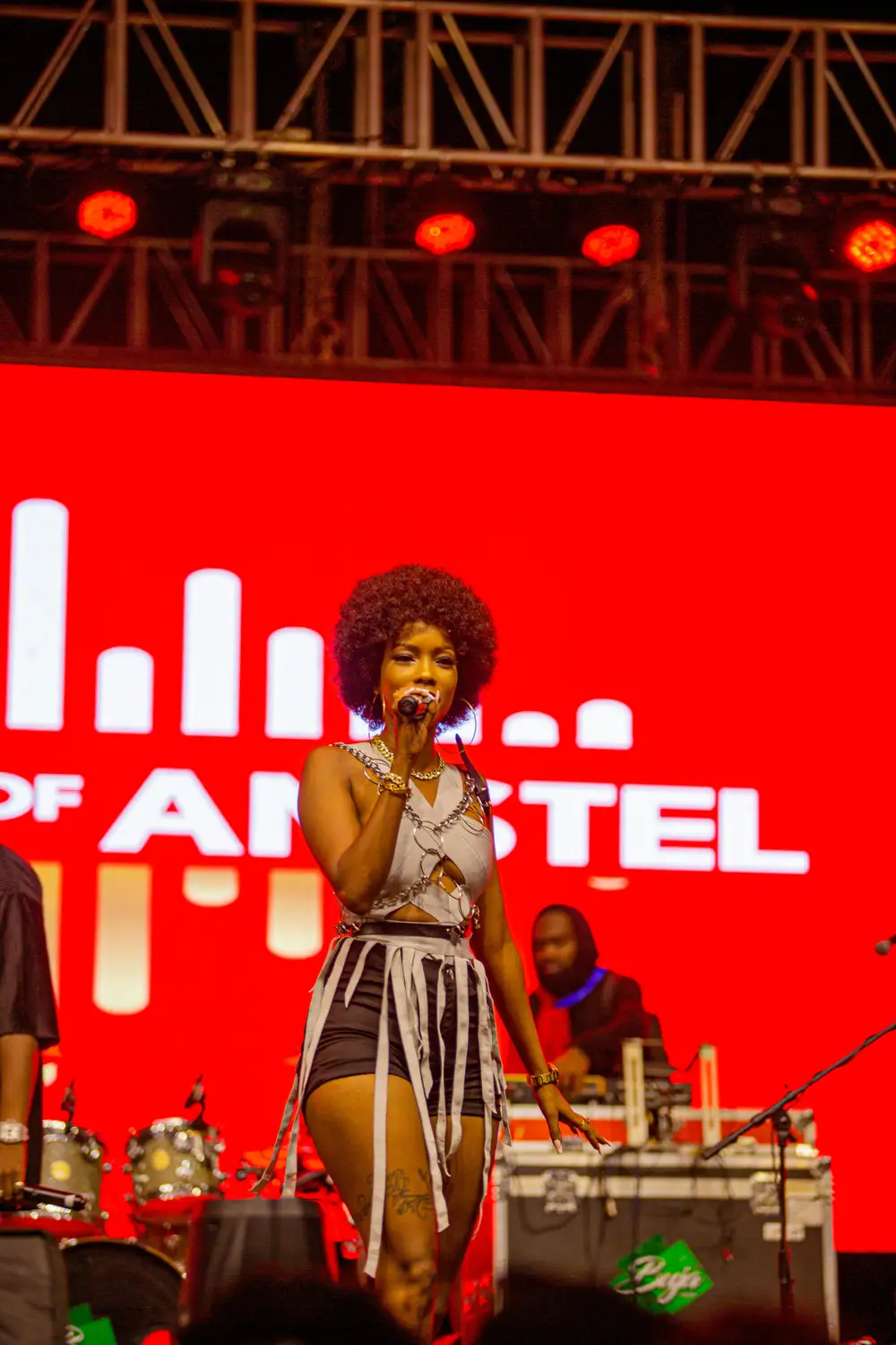 woman giving a speech on stage
