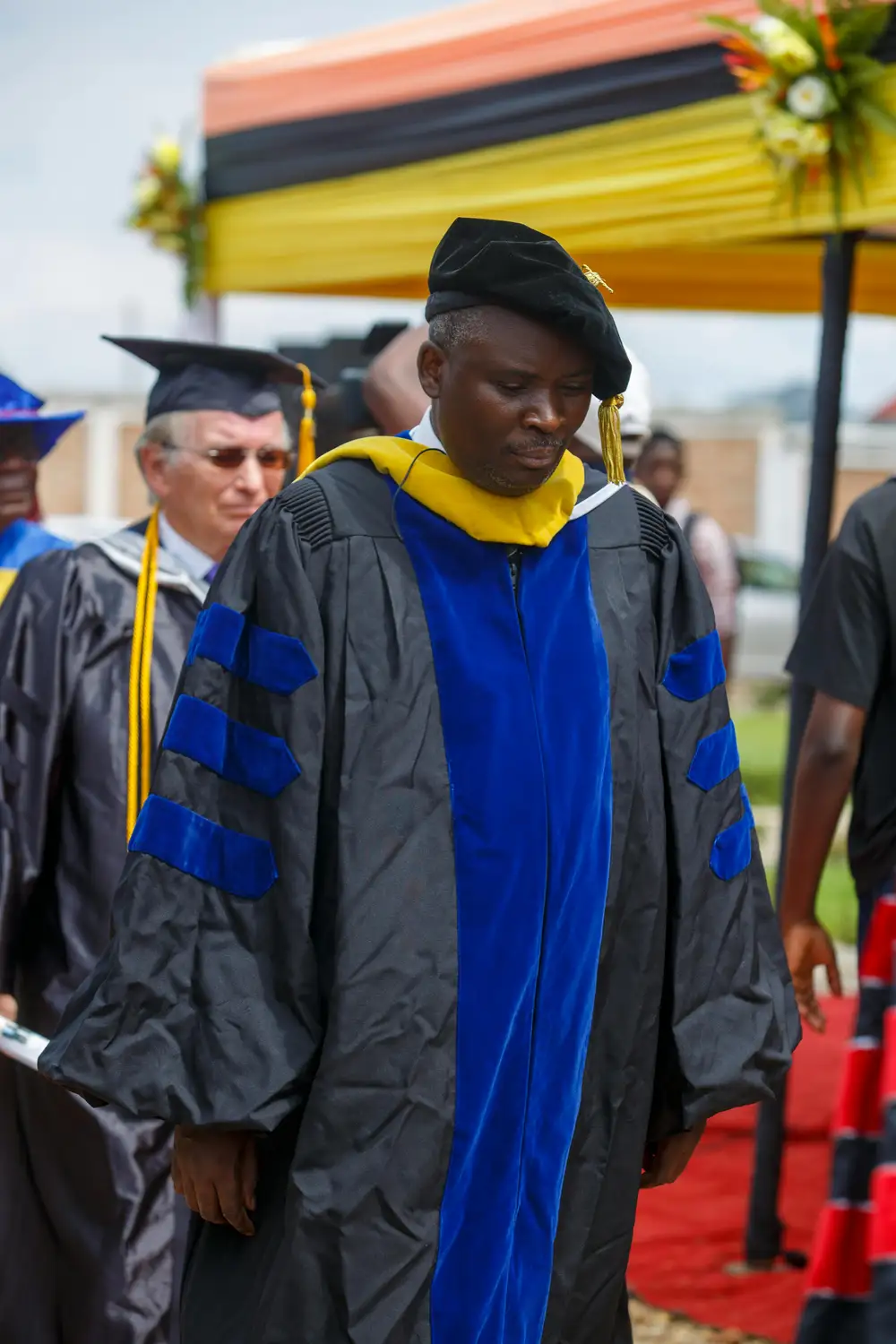 lecturers on ceremonial gowns