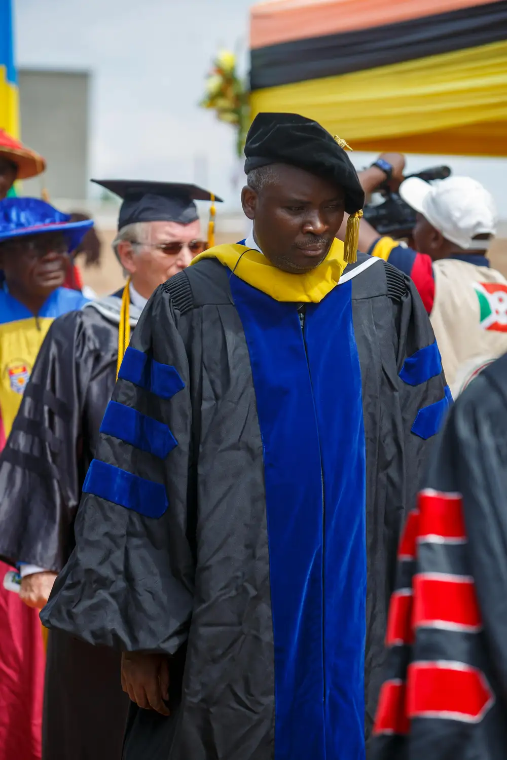 lecturers on ceremonial gowns