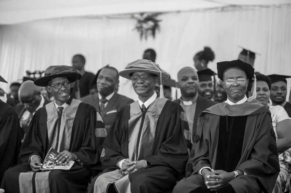 lecturers on ceremonial gowns