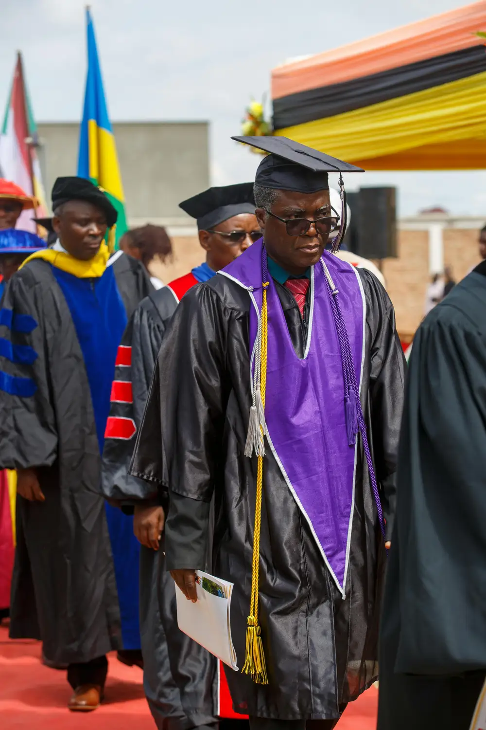 lecturers on ceremonial gowns