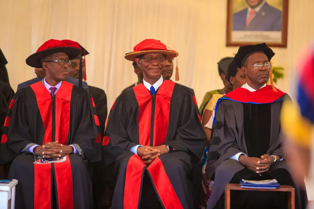 lecturers on ceremonial gowns
