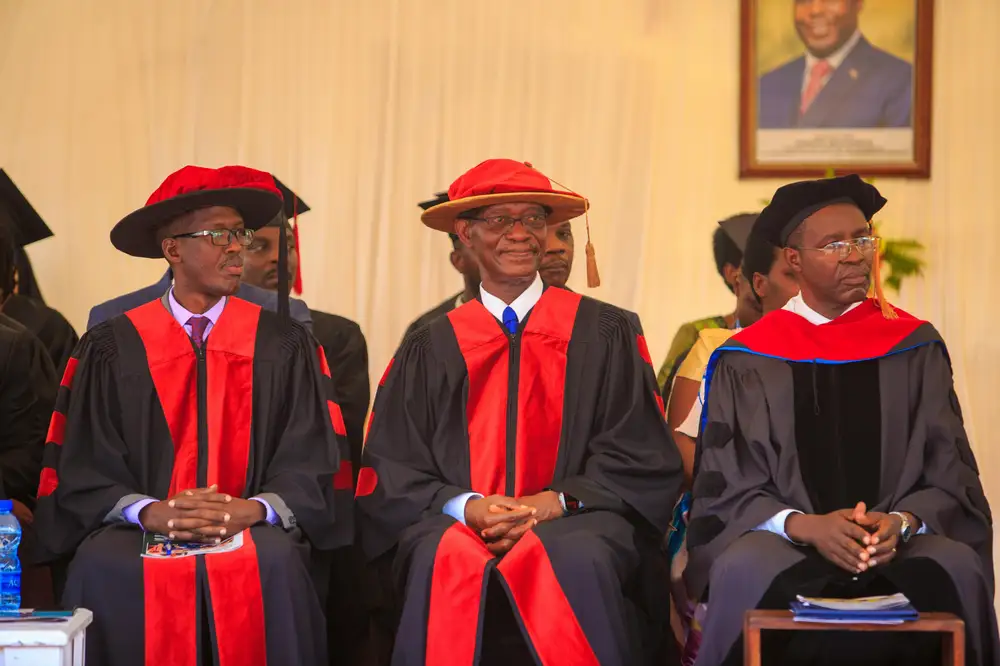 lecturers on ceremonial gowns