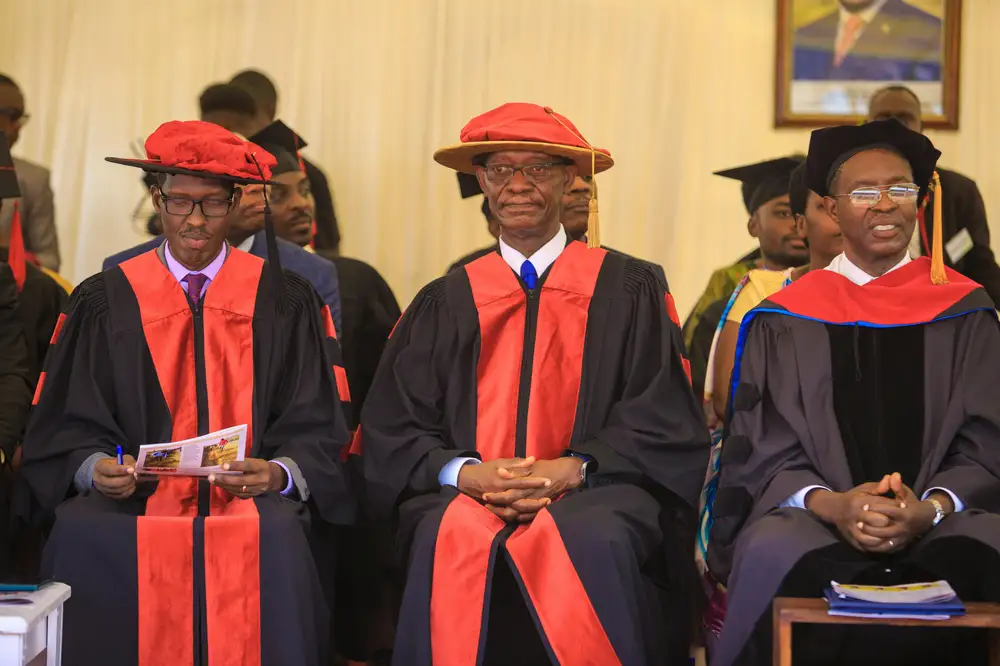 lecturers on ceremonial gowns