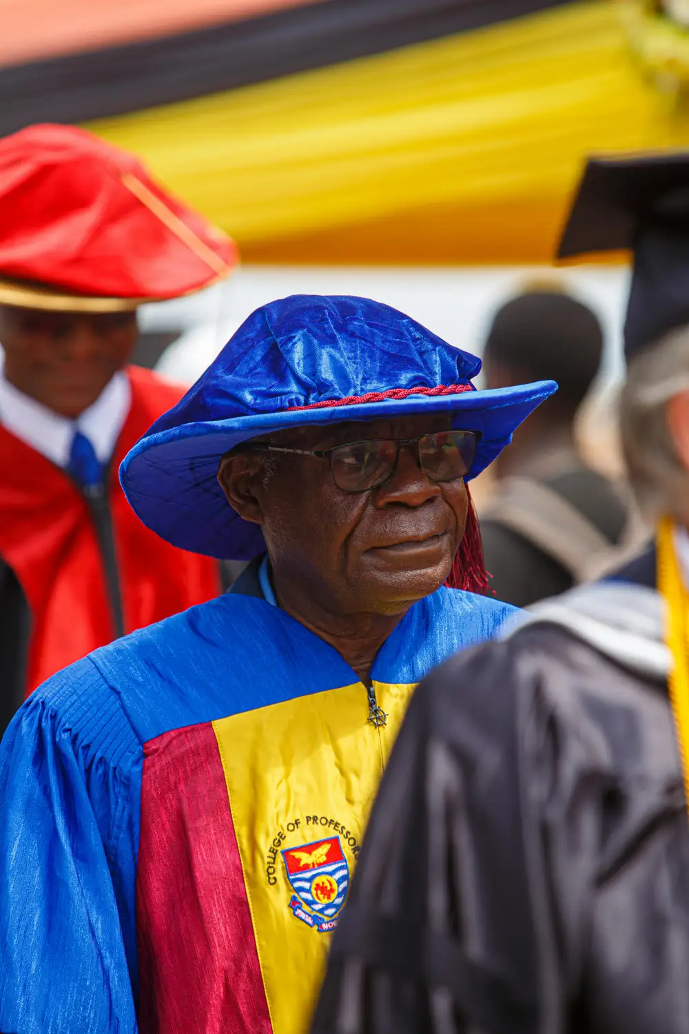 lecturers on ceremonial gowns