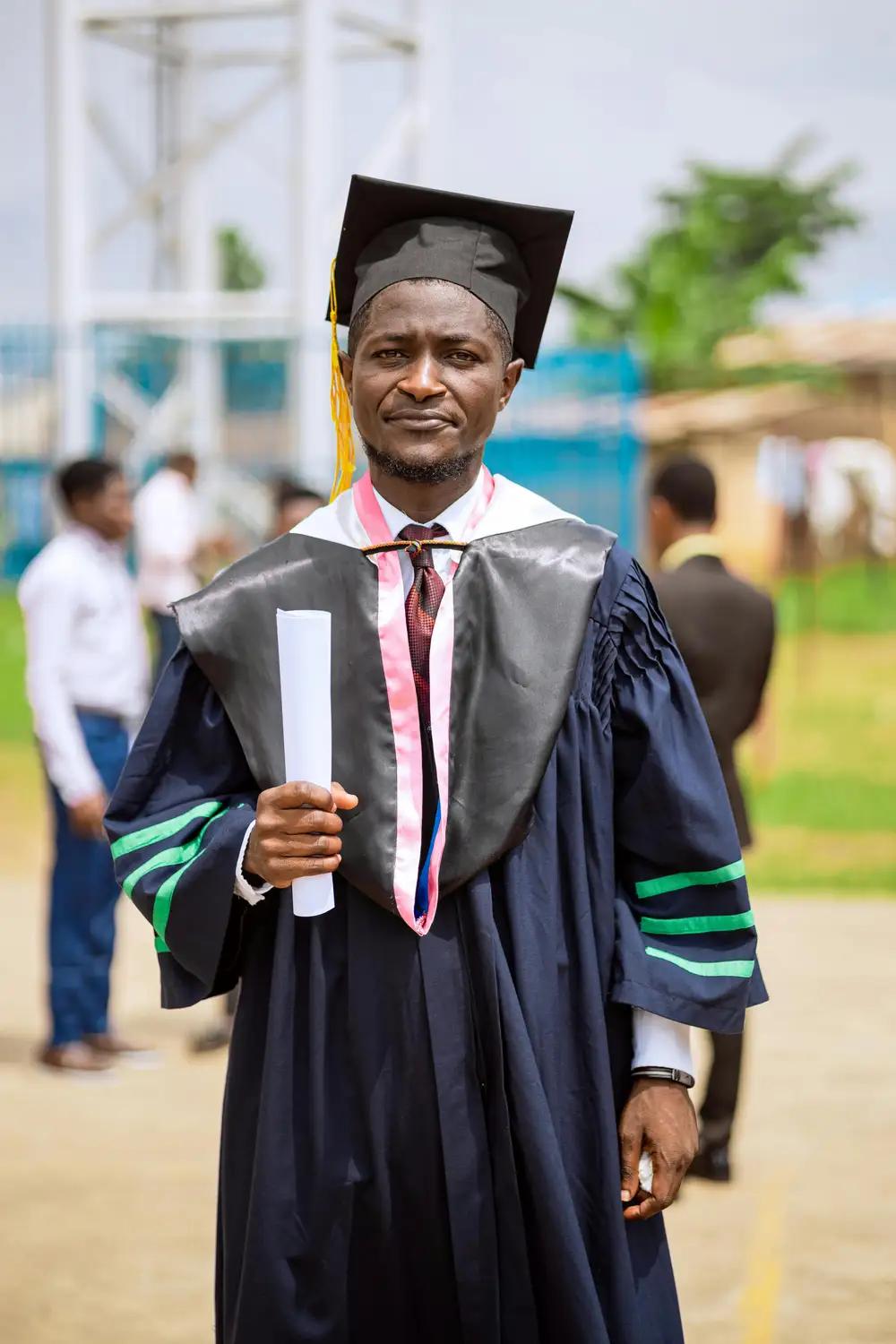 a male graduand