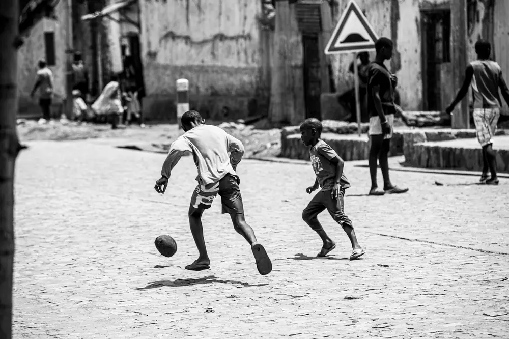 kids playing ball