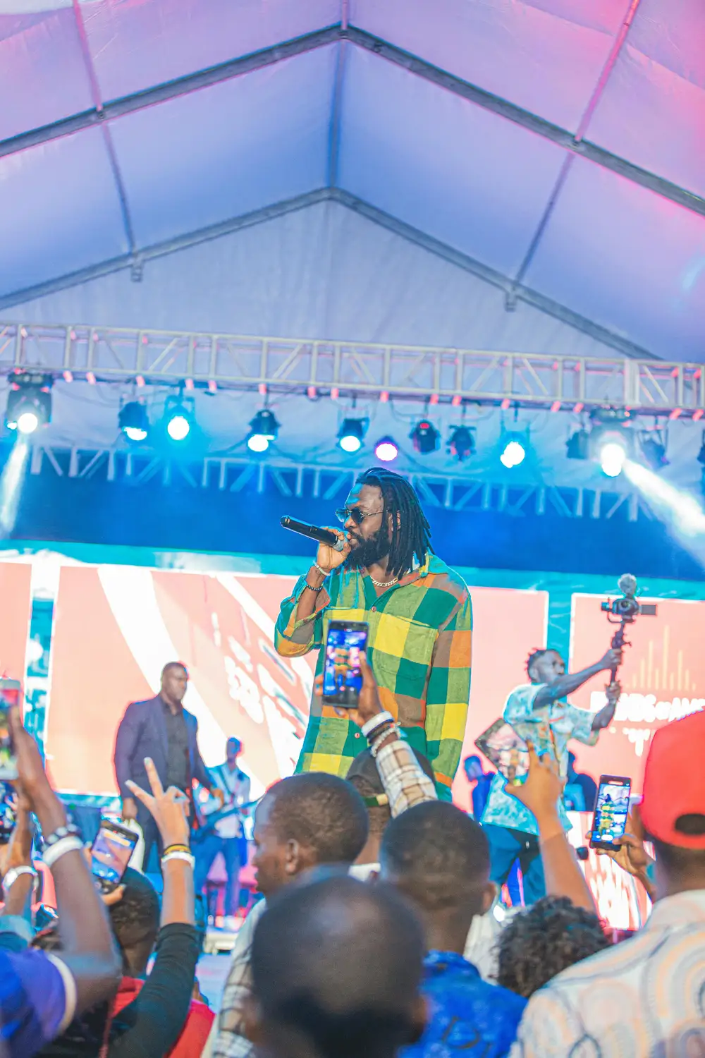 timaya performing on stage
