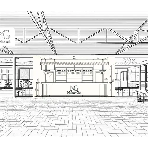 Bu sekil Bir restoranin heyetidir. ve men ustune bar certiyoju elave etmisem  ikisinde hazirlamaginizi istyirem